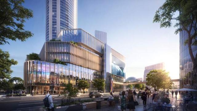 空中连廊连接地铁，新六百YOUNG项目焕新徐家汇商圈活力